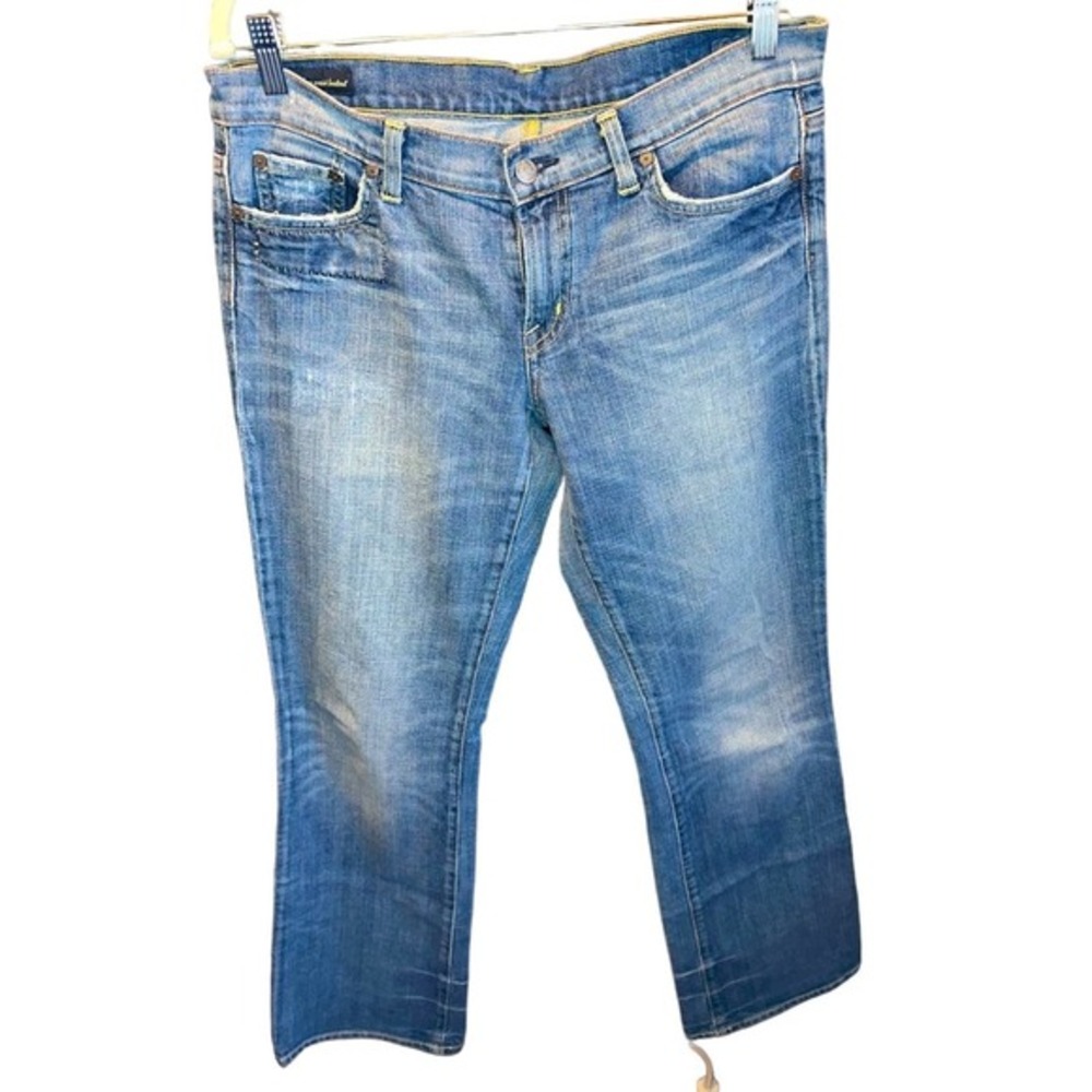 Great condition citizens of humanity, distressed, boot, cut jeans